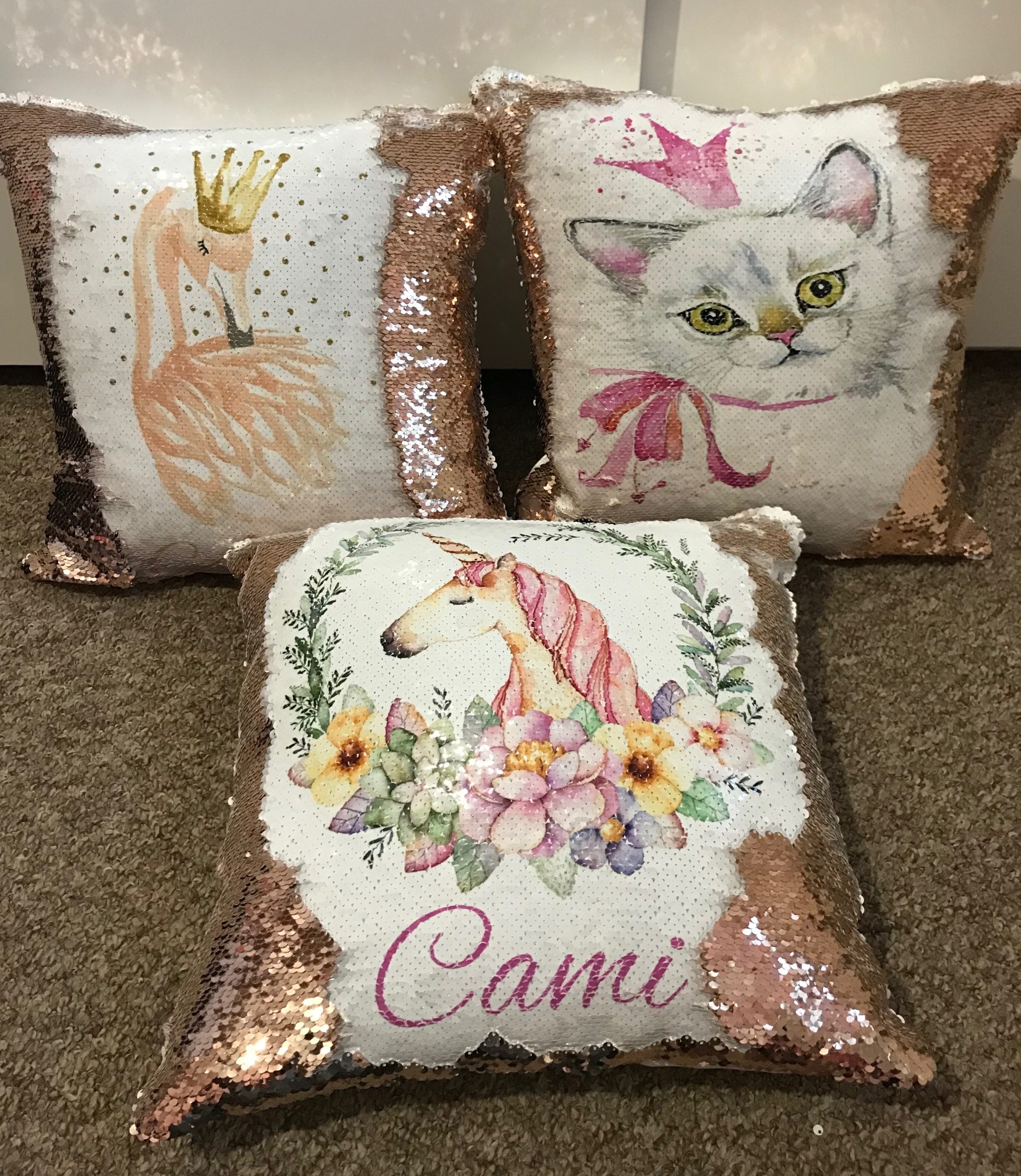 Sequin cushions online